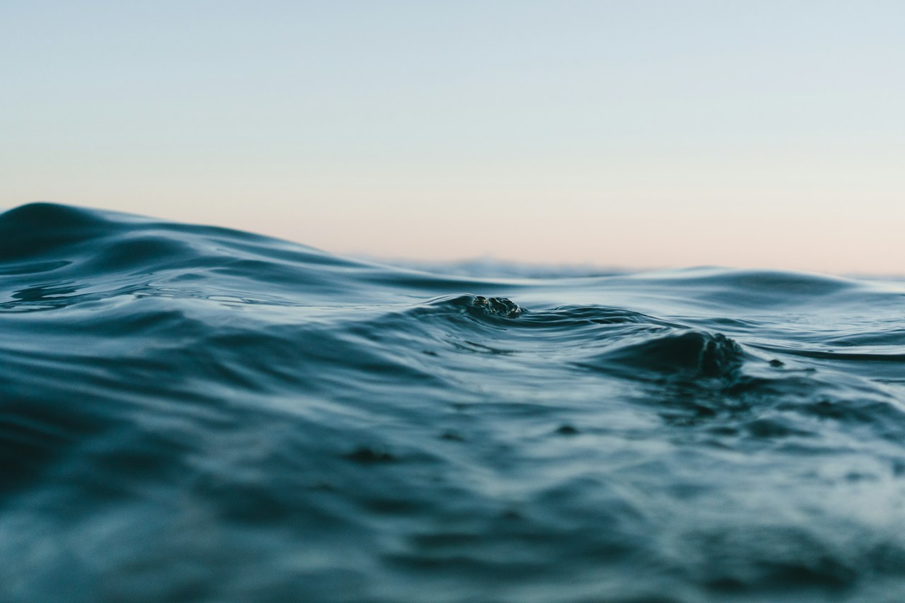 Ocean wave patterns showing variation in a natural system