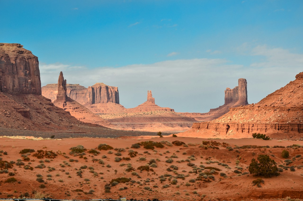 Desert dunes showing variation in geological environments